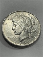 1922 AU Grade Peace Silver Dollar