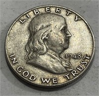 1948 d Better Date Franklin Half Dollar