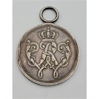 19th C Silver Medal Prussian War