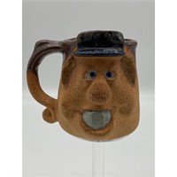 Vintage Folk Art Pottery Face Mug