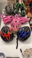 Inline skates and helmets