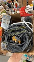 Box copper wire, coaxial, 4 way, cables