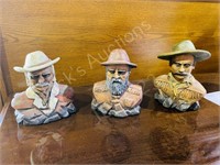 3 MPW limited edition bust of frontier men