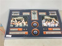Oilers Stanley Cup framed collectibles