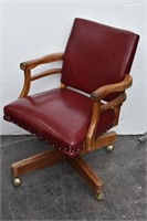 Robert James Co. 1960's Leather Office Chair