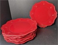 Vera Bradley Red Charger Plate. 13". Bidding on