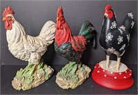 Rooster Statue 10". Bidding on one times the