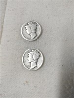 1920 & 1937 Mercury Dimes