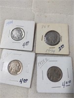 2 1934 & 1935 Buffalo Nickels