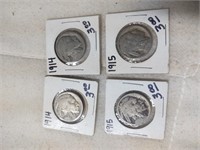 2- 1914 & 1915 Buffalo Nickels