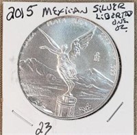 2015 Mexican Silver Libertad One oz.