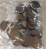 Bag of 50 Lincoln Cents 1920-1929