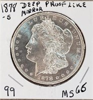 1878S Morgan Dollar Deep Mirror Proof Like Full