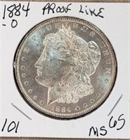 1884O Morgan Dollar Proof Like MS65