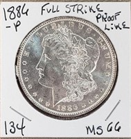 1886P Morgan Dollar Proof Like MS66