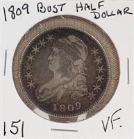1809 Bust Half Dollar  VF