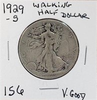 1929S Walking Liberty Half Dollar VG