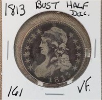 1813 Bust Half Dollar VF
