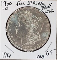 1900O Morgan Dollar Full Strike Proof Like MS65