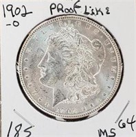 1902O Morgan Dollar Proof Like MS64