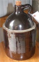 dark brown crock jug