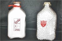 Reiter and Sunshine gallon milk bottles