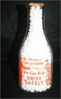 Hillcrest Farms quart milk bottle