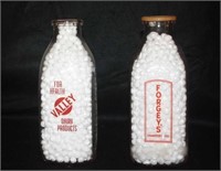 Valley and Forgey's quart milk bottles