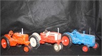 Ford Super Major, Ford 901 & AC WD 45 toy tractors