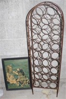 picture and wine rack
