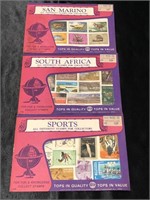 Sports, South Africa, San Marino stamps