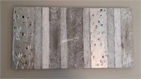 Beautiful Silver Tone Wall  Art- D