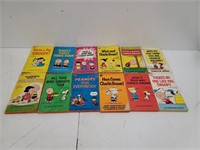 (12) 1960s-1970s Charlie Brown Soft Cover Books