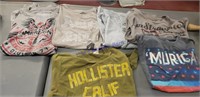 American eagle and Hollister tshirts