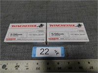 Approx. 40 rnds Winchester 5.56 mm 55 gr FMJ