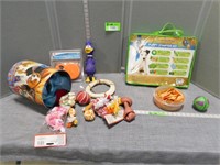 Retractable dog leash, puppy starter kit, dog toys