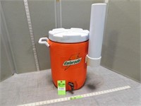 Gatorade beverage jug with cup holder