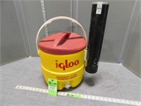 Igloo drinking water jug with cup holder