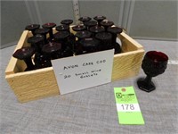 Avon Cape Cod-20 small wine goblets with crate