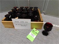 Avon Cape Cod - 20 small wine goblets with crate