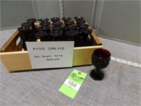 Avon Cape Cod - 20 small wine goblets with crate