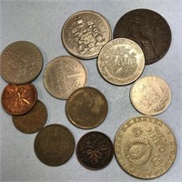 Mixed Foreign & Domestic Lot of Coins