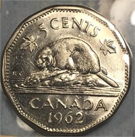DOUBLE DATE 1962 5 cents CANADA