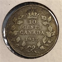 1917 10c SILVER Canada