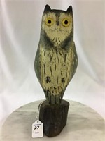 Eastern Screech Owl Decoy by Jim Slack