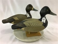 Pair of Wards Style High Head Scaup