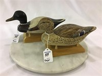 Pair of Charlie Moore 1/3rd Size Decoys