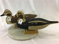Pair of Old Sqauw Decoys by Driscoll-New Jersey