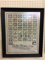 Framed Collection of Migratory Bird Hunting