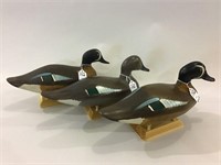 Lot of 3 Bluewing Teal Decoys by Captain